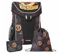 SKANDO BAGS NINJAGO Easy Light Schulranzen-Set - Kinderfreundliches Design mit geräumigem Rucksack, Fach für Lunchbox und reflektierenden Elementen, Reach Beyond