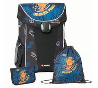 SKANDO BAGS NINJAGO Easy Light Schulranzen-Set - Kinderfreundliches Design mit geräumigem Rucksack, Fach für Lunchbox und reflektierenden Elementen, Arin
