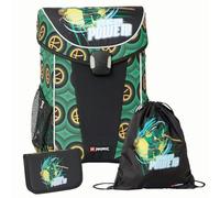 SKANDO BAGS NINJAGO Easy Light Schulranzen-Set - Kinderfreundliches Design mit geräumigem Rucksack, Fach für Lunchbox und reflektierenden Elementen, Dragon Power
