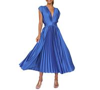 Skang Damen Festliche Kleider Für Hochzeit Großes Lockeres Sexy Plisseekleid Für Damen Lässiges Lockeres Ärmelloses Kleid Mit Reißverschluss Schwarzes Langes Enges Kleid Kleider Für Hochzeiten