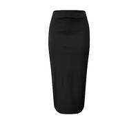 Skang Damen Rock Lang Elegant Bleistift Rock-Knopf-Frauen-Rock Hohe Damen-mehrere Büro Taillenrock Halloween Damen