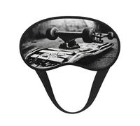 Skate Boards Print Verstellbare Augenabdeckung zum Schlafen, bequeme, druckfreie und atmungsaktive Schlafmasken