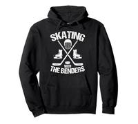 Skaten mit den Benders Hockey-Skate-Helmschlägern Pullover Hoodie