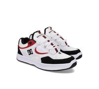 Skateschuh DC SHOES "Kalynx Zero", Herren, Gr. 12(46), schwarz, weiß, rot, Obermaterial:Obermaterial: Leder (Kuh) / Futter: Textil / Außensohle: Gummi;, Schuhe (68122464-12) schwarz, weiß, rot