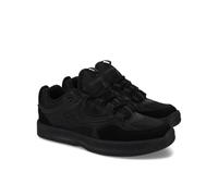 Skateschuh DC SHOES "Kalynx Zero", Herren, Gr. 12,5(46,5), schwarz (schwarz, schwarz, schwarz), Obermaterial:Obermaterial: Leder (Kuh) / Futter: Textil / Außensohle: Gummi;, Schuhe (19806367-12,5) sch
