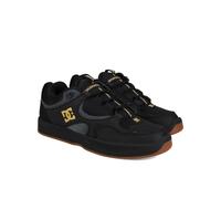 Skateschuh DC SHOES "Kalynx Zero", Herren, Gr. 7(39), gold (schwarz, gold), Obermaterial: Leder (Kuh) / Futter: Textil / Außensohle: Gummi., Schuhe (12915711-7) schwarz, gold