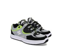 Skateschuh DC SHOES "Kalynx Zero", Herren, Gr. 7(39), grau, schwarz, lime, Obermaterial:Obermaterial: Leder (Kuh) / Futter: Textil / Außensohle: Gummi;, Schuhe (10472531-7) grau, schwarz, lime