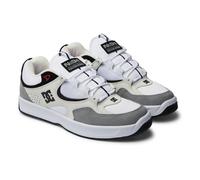 Skateschuh DC SHOES "Kalynx Zero", Herren, Gr. 8(40,5), grau (grau, schwarz, weiß), Obermaterial:Obermaterial: Leder (Kuh) / Futter: Textil / Außensohle: Gummi;, Schuhe Skateschuh (17793331-8)