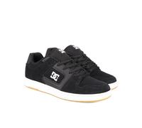 Skateschuh DC SHOES "Manteca 4 S", Herren, Gr. 13(47), schwarz, weiß, gum, Obermaterial: Leder (Kuh) / Futter: Textil / Außensohle: Gummi, Schuhe Skateschuh (17006158-13)