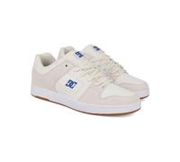 Skateschuh DC SHOES "Manteca 4 S", Herren, Gr. 6,5(38,5), weiß (weiß, blau), 53.02% Leder, 46.98% Synthetikmaterial, Schuhe (81846063-6,5) weiß, blau