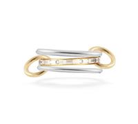 Skcess 2MM Trauringe Damen Edelstahl, Stapelring Set 3 Ringe Form Damenring mit Zirkonia Rechteckschliff, Damen Ring Hochzeit Vintage Silber Gold, Gr.52 (16.6)