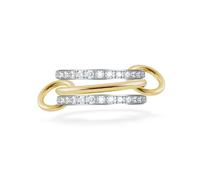 Skcess Gothic Ringe Herren Edelstahl, Stapelring Set 3 Ringe Form Ehering für Männer, Unisex Ring Hochzeit Vintage Silber Gold, Gr.57 (18.1)