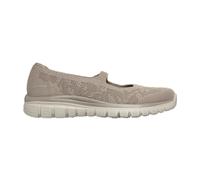 Ballerina SKECHERS "GRACEFUL", Damen, Gr. 41, taupe, Textil, Glitzer, Schuhe Ballerina, Freizeitschuh, Schlupfschuh, Slipper mit Stretch-Fit (46047500-41) taupe