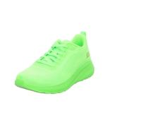 Sneaker SKECHERS "BOBS SQUAD CHAOS-COOL RYTHMS", Damen, Gr. 37, grün (neongrün lime), Textil, unifarben, Schuhe Sneaker, Knitwear-Sneaker, Schnürschuh in veganer Verarbeitung (59068012-37) neongrün li