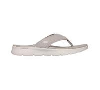 Skechers Zehentrenner GO WALK FLEX SANDAL Damen Grau (Taupe) Textil Strukturmuster Gr. 39 Goga Mat