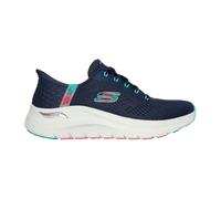 Skechers Damen-Sneaker Arch Fit 2.0 Easy Chic – Slip-in, vegan, waschbar – Blau/Türkis Gr. 38