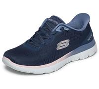 Skechers 150341 NVY Damen Slip On Sneaker Textil & Synthetik in Blue - Gr. 35