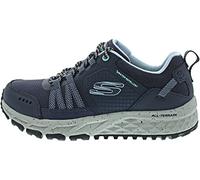 Skechers - 180061 Nvbl, niedrig geschnittene Wanderschuhe für Damen, marineblaues Leder-Mesh mit blauem Besatz, 37 EU