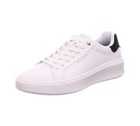 Skechers Herren Court Break Suit Sneaker Platform, White Duraleather, 45 EU