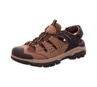 Skechers Herren Tresmen Menard-Sandalen, Braunes schwarzes Synthetik-Mesh, 45 EU