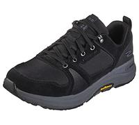Skechers 216106 Bkcc, Herren-Sneaker, schwarzes Wildleder, schwarzer Textil-Anthrazitbesatz, 43 EU