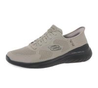 Skechers 232459-TPBK, Herren, Sneaker, Taupe Mesh/Synthetic/Black Trim, 42.5 EU