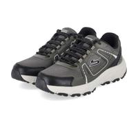 Outdoorschuh SKECHERS "HILLCREST 2.0-SABBADAY FALLS", Herren, Gr. 48,5, grün (olivgrün), Lederimitat, Textil, Schuhe Outdoorschuh, Schnürschuh, Halbschuh mit Memory Foam-Ausstattung (49902319-48,5) ol