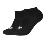 Skechers 2PPK Basic Cushioned Sneaker Socks SK43024-9999, Unisex socks, black, 43-46 EU