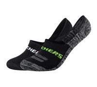 Skechers 2PPK Mesh Ventilation Footies Socks SK44008-9997, Unisex socks, Black, 43-46 EU