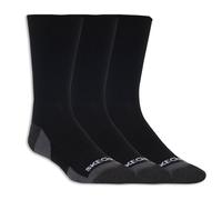 Skechers 3 Pack Half Terry Crew Socken in Schwarz, Größe Groß