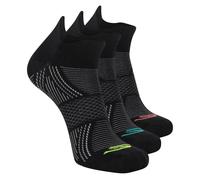 Skechers 3 Pack Männer's Performance Low Cut Pattern Socken in Schwarz, Größe Groß