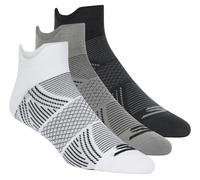 Skechers 3 Pack Männer's Performance Low Cut Pattern Socken in Weiss/Schwarz, Größe Groß