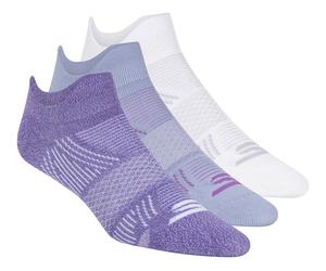 Skechers 3 Pack WoMänner's Performance Low Cut Pattern Socken in Violett, Größe Medium