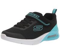 Skechers 302343L BLK Sneaker, Black Mesh/Turq Trim, 43 EU