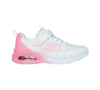 Sneaker SKECHERS KIDS "MICROSPEC MAX ADVANCE" Gr. 36, rosa (weiß, rosa), Kinder, Textil, Lederimitat, kontrastfarbene Details, Schuhe, Slip-OnSneaker, Klettverschluss,S-Logo, Größenschablone zum Downl