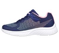Skechers 303610L NVPK Sneaker, Navy Synthetic/Pink Trim, 32 EU