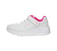 Skechers Mädchen Uno Lite Sneaker in Weiss/Hot Rosa, Größe 27