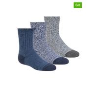 Skechers 3er-Set: Socken in Blau - Größe 27,5-35,5 | Kinder Socken Strumpfhosen