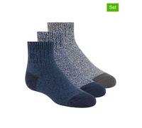 Skechers 3er-Set: Socken in Blau - Größe 27,5-35,5 | Kinder Socken Strumpfhosen