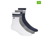 Skechers 3er-Set: Socken in Dunkelblau - Größe 36-38 | Herrensocken