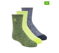 Skechers 3er-Set: Socken in Grün - Größe 21-26 | Kinder Socken Strumpfhosen