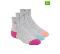 Skechers 3er-Set: Socken in Hellgrau/ Hellblau - Größe 21-26 | Kinder Socken Strumpfhosen