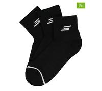 Skechers 3er-Set: Socken in Schwarz - Größe 39-42 | Herrensocken