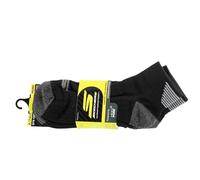 Skechers 3pk Mens 1/2 Terry Qtr Crew Socks S114662-HBLK, Men socks, Black, 41-46 EU