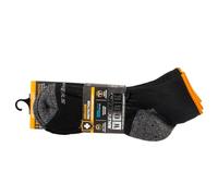 Skechers 3pk Mens Work Qtr Socks S115423-BLK, Men socks, Black, 41-46 EU