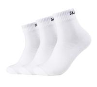 Skechers 3PPK Unisex Mesh Ventilation Quarter Socks SK42017-1000, Unisex socks, White, EU