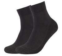 Skechers 3PPK Unisex Mesh Ventilation Quarter Socks SK42017-9999, Unisex socks, black, 35-38 EU