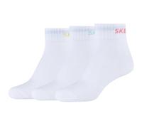 Skechers 3PPK Wm Mesh Ventilation Quarter Socks SK42022-1000, Girl socks, White, 35-38 EU