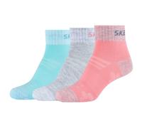 Skechers 3PPK Wm Mesh Ventilation Quarter Socks SK42022-3060, Girl socks, Multicolour, 31-34 EU