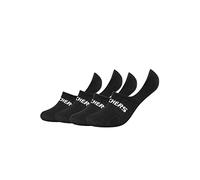 Skechers 4 Paar Unisex Footies Mesh Ventilation Socken SK44008, Farbe:Black, Socken & Strümpfe:43-46